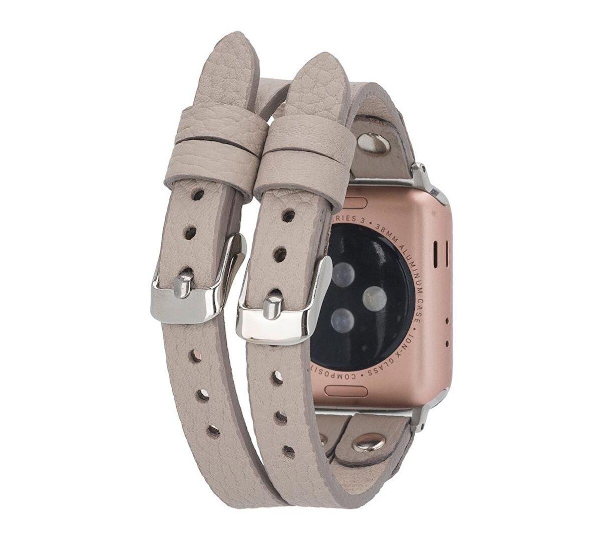 Bouletta Apple Watch Uyumlu Deri Kordon Ely Double Tour ST ERC3