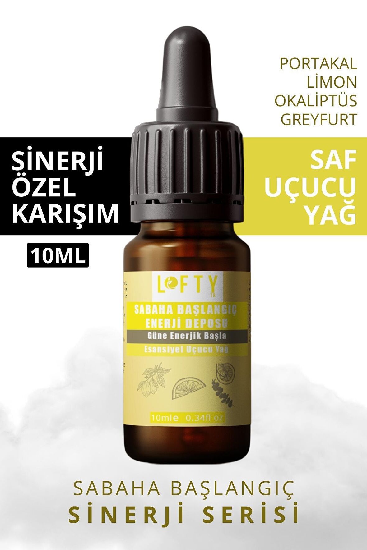 Sabaha Başlangıç - Enerjik Sinerji Karışım Esansiyel Uçucu Yağ Buhurdanlık Yağı Aromaterapi Difüzör