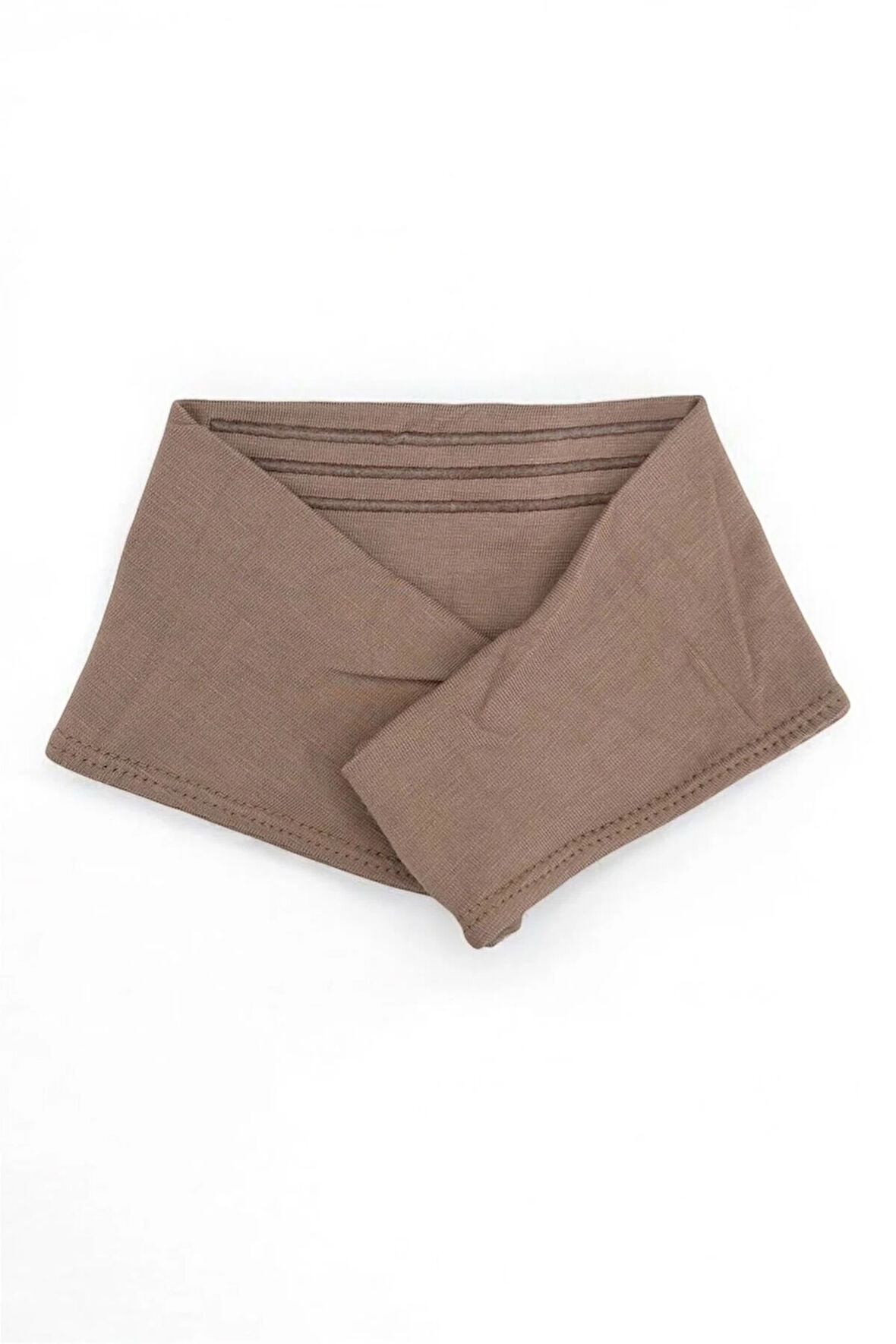 Kaymayan Silikonlu Bandana Bone - Sportif Saç Bandı-Sütlükahve