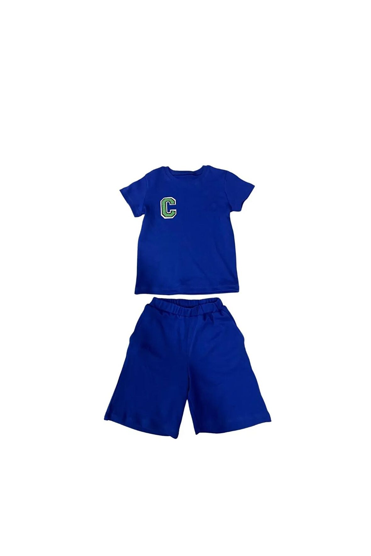 Çocuk Unisex C logo Şortlu Takım