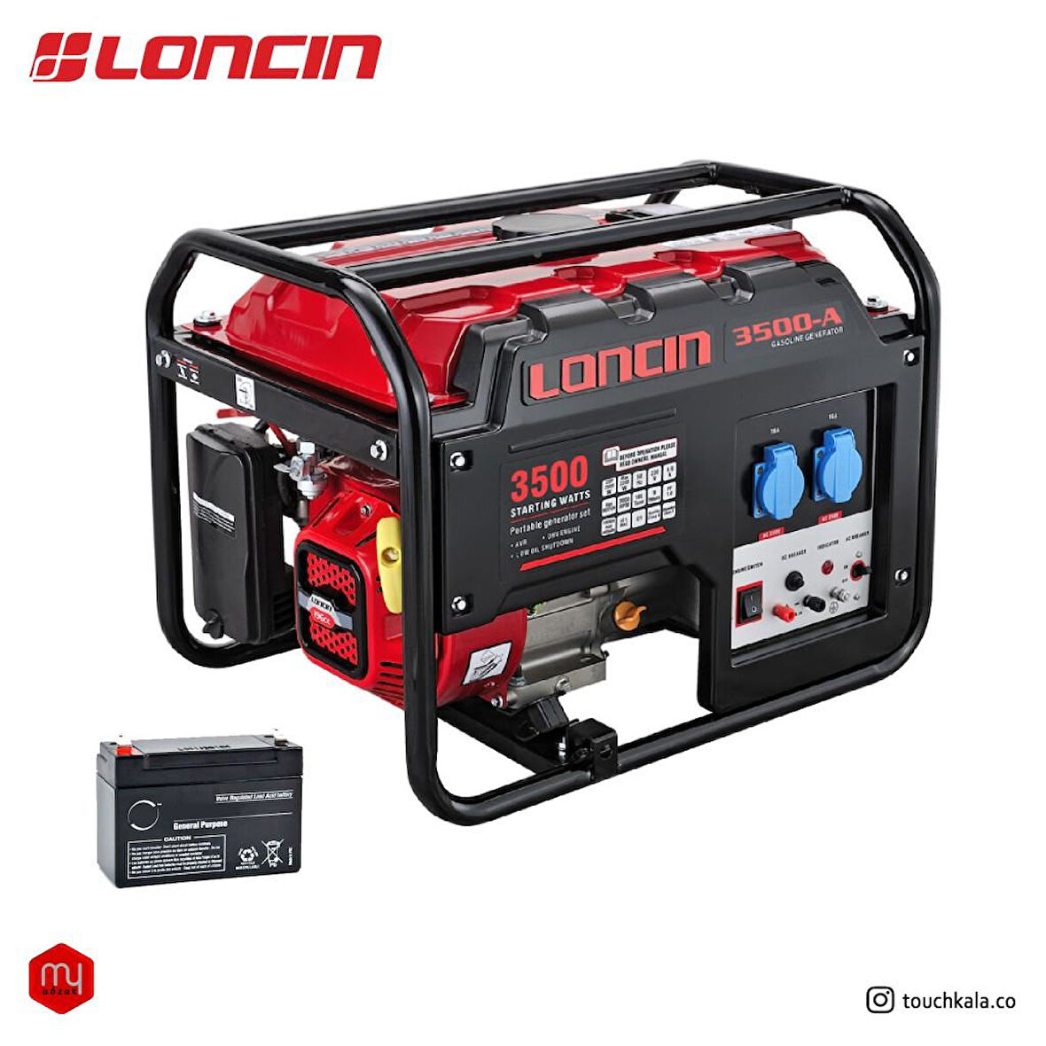 Loncin LC3500DAS MARŞLI Benzinli Monofaze Jeneratör 3.5 KWA 