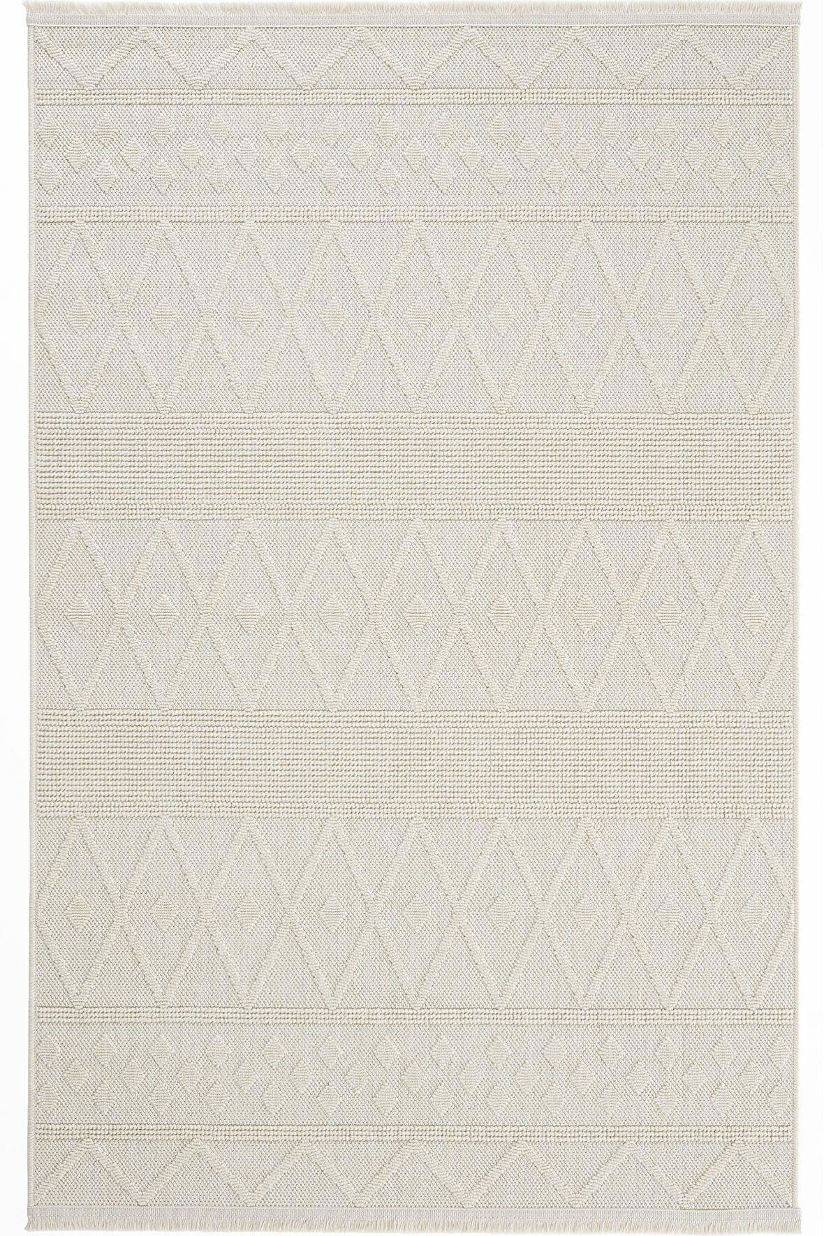 Seyran Halı Loopy 620 Krem Kolay Temizlenen Dekoratif Sisal Jüt Halı