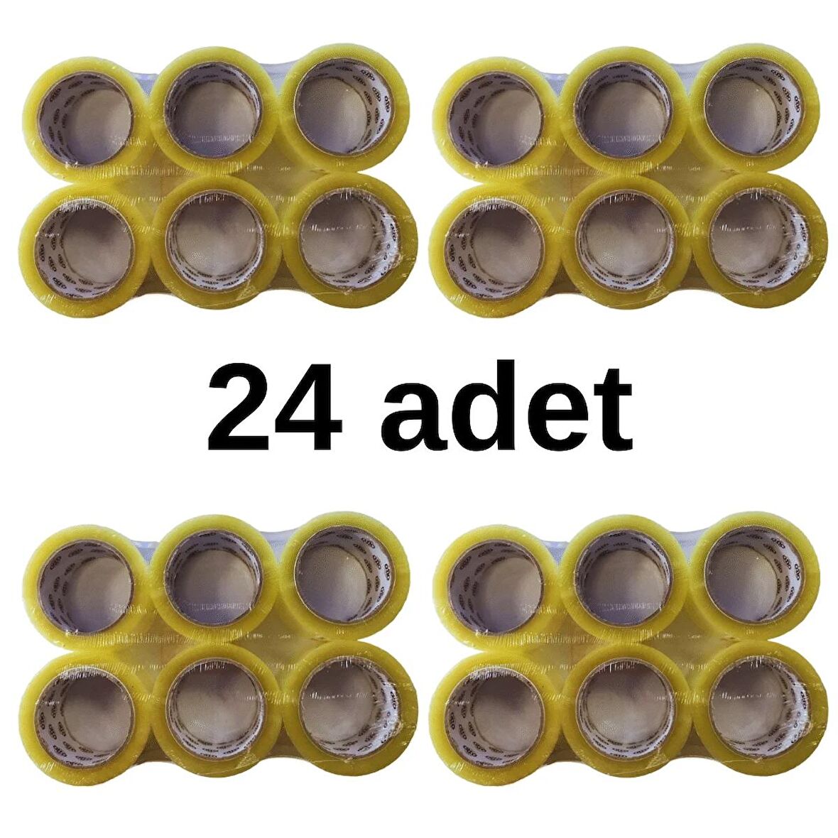 LOREX 24 adet Koli Bandı Şeffaf Akrilik 45 mm * 100 metre