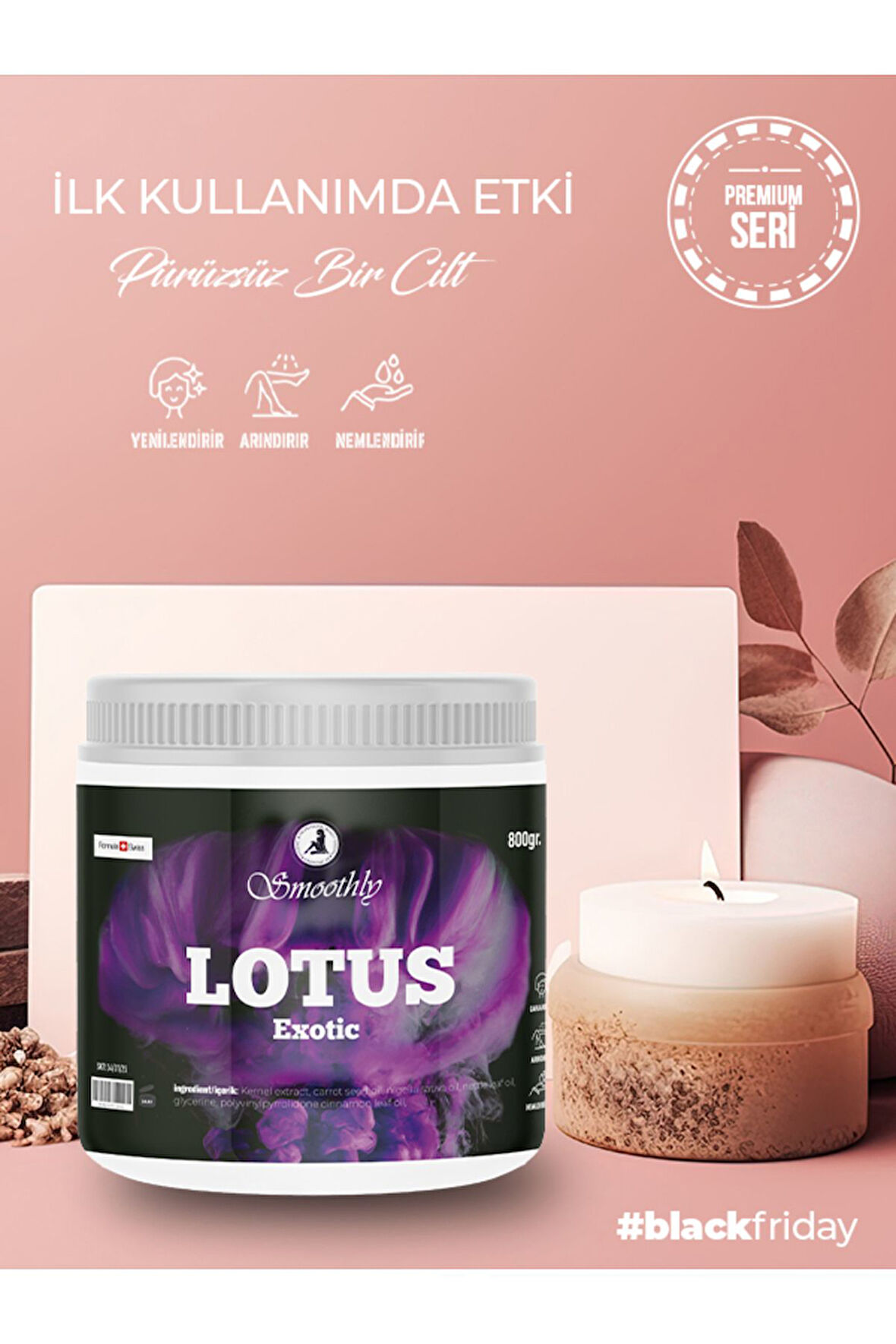 LOTUS KALICI KOKULU 800 G. Epilasyon Lazer Peeling Jilet Ağda Batık Pelling