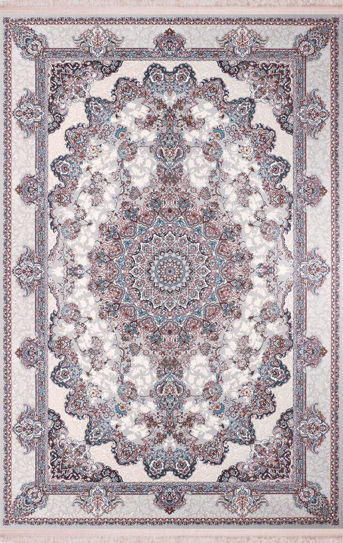 Nexus Halı Louvre 38562 Gri Retro Klasik Desen Halı
