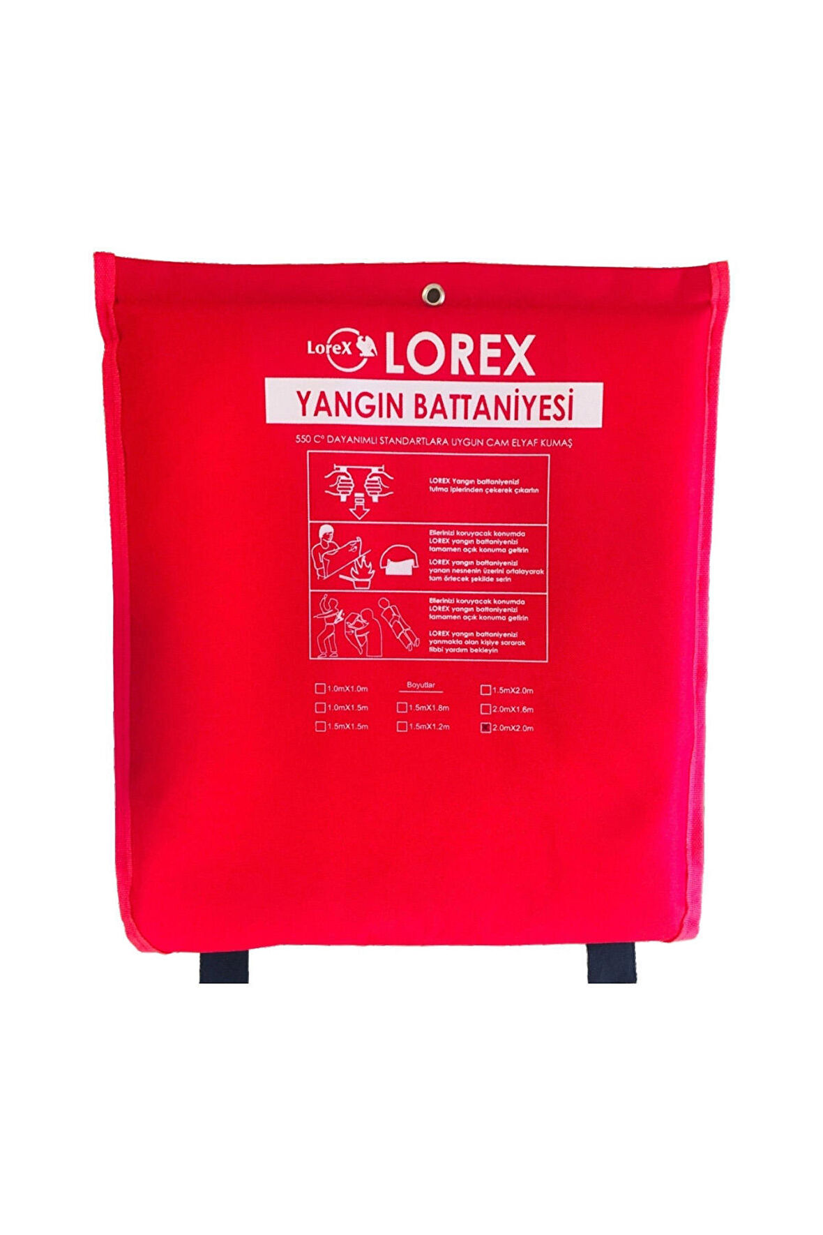 LOREX LR-2020C 200cm x 200cm Yangın Battaniyesi , Çantalı