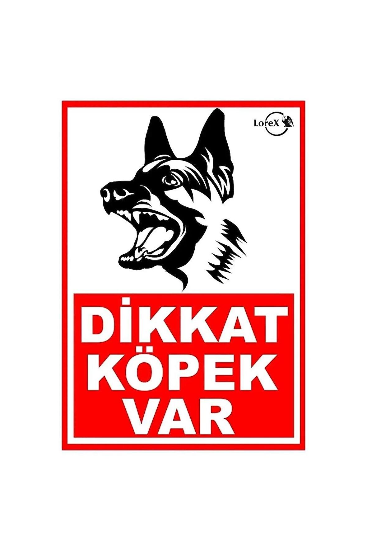 LOREX LR-IS3903 Dikkat Köpek Var Uyarı Ikaz Levhası