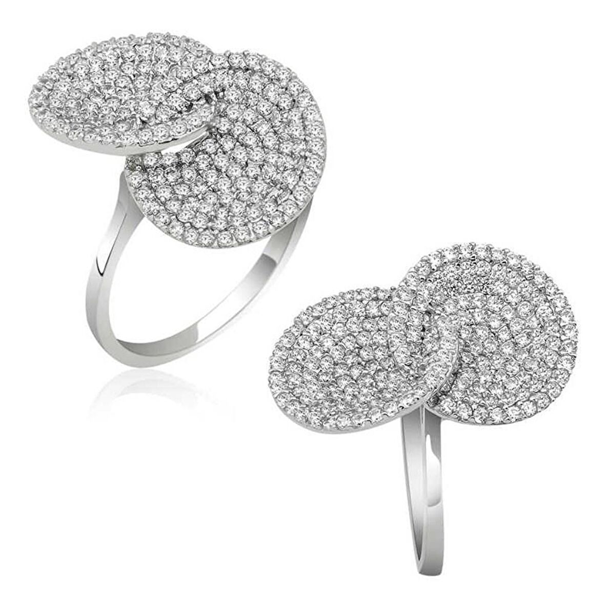 Gümüş Zirkon Taşlı Kadın Yüzük