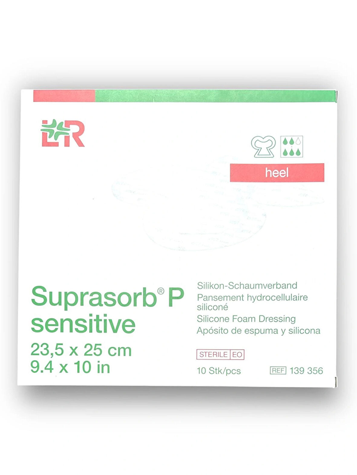 Suprasorb P Sensitive Topuk İçin 5 Katmanlı Silikon Köpük Yara Örtüsü 23,5 x 25 cm – Ref 139356 – 1 Adet