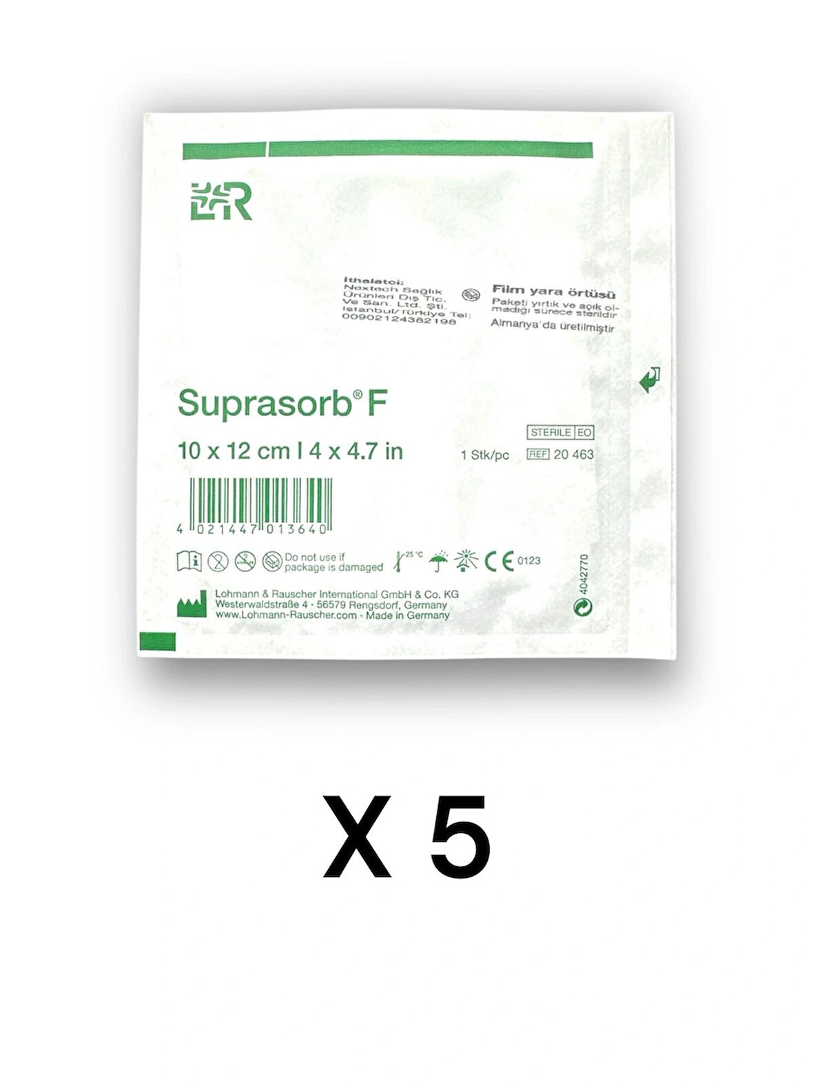 Suprasorb F Film Yara Örtüsü 10 x 12 cm – Ref 20463 – 5 Adet