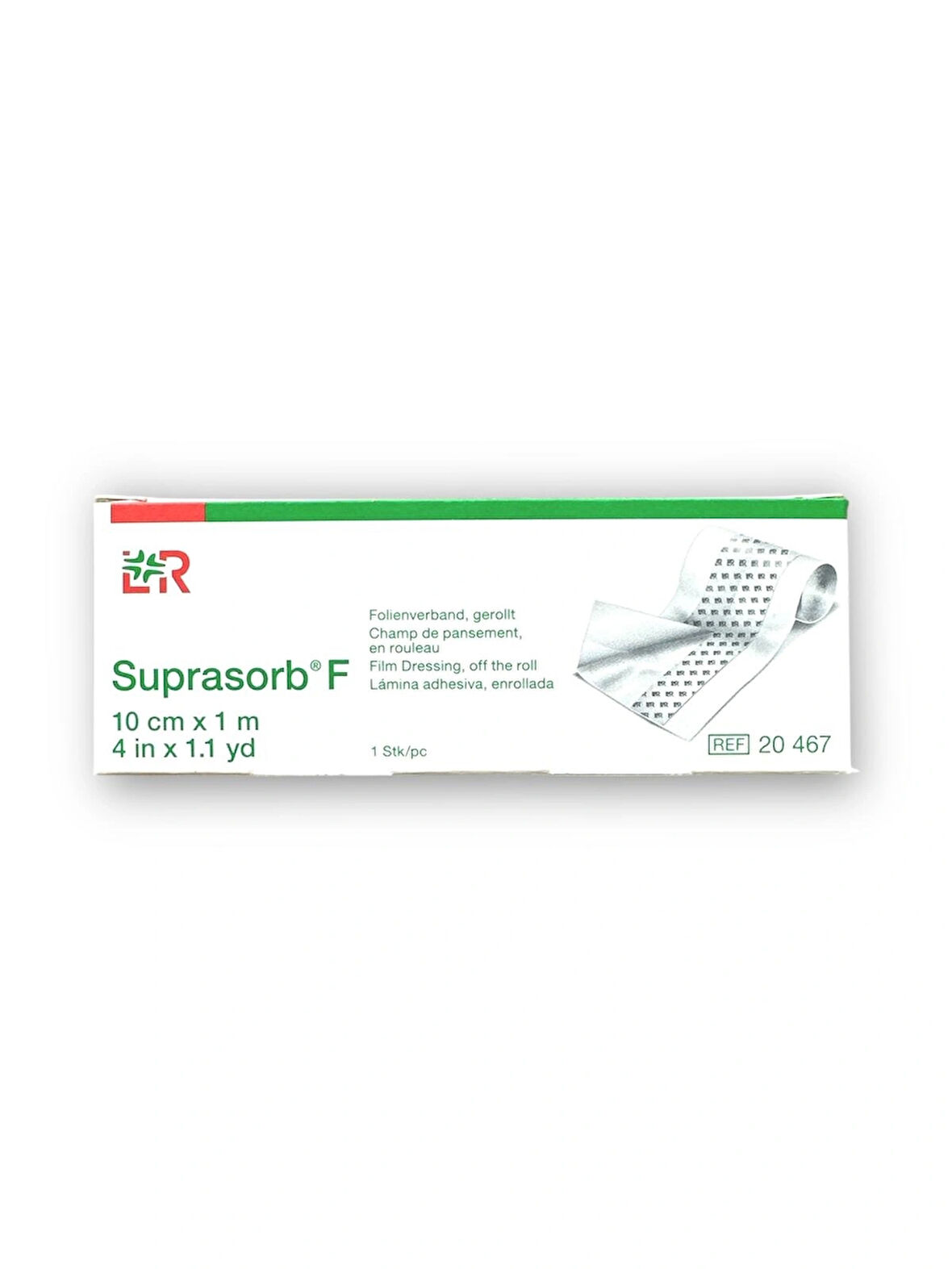 Suprasorb F Rulo Film Dövme ve Yara Örtüsü 10 cm x 1 m – Ref 20467 – 1 Kutu (1 Adet)