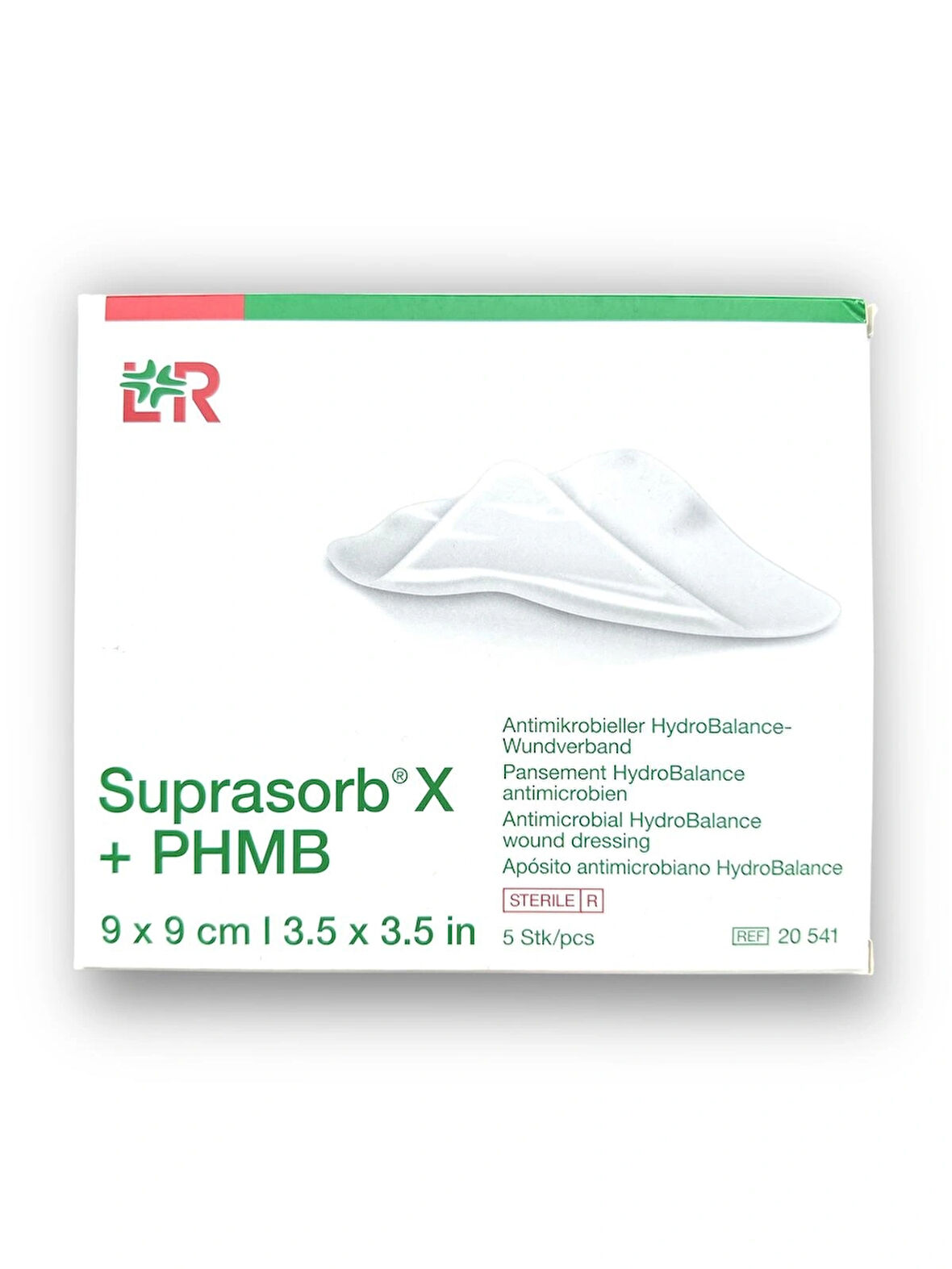 Suprasorb X + PHMB Antimikrobiyal HydroBalance Yara Örtüsü 9 x 9 Cm Kare – Ref 20541 – 5 Adet (1 KUTU)