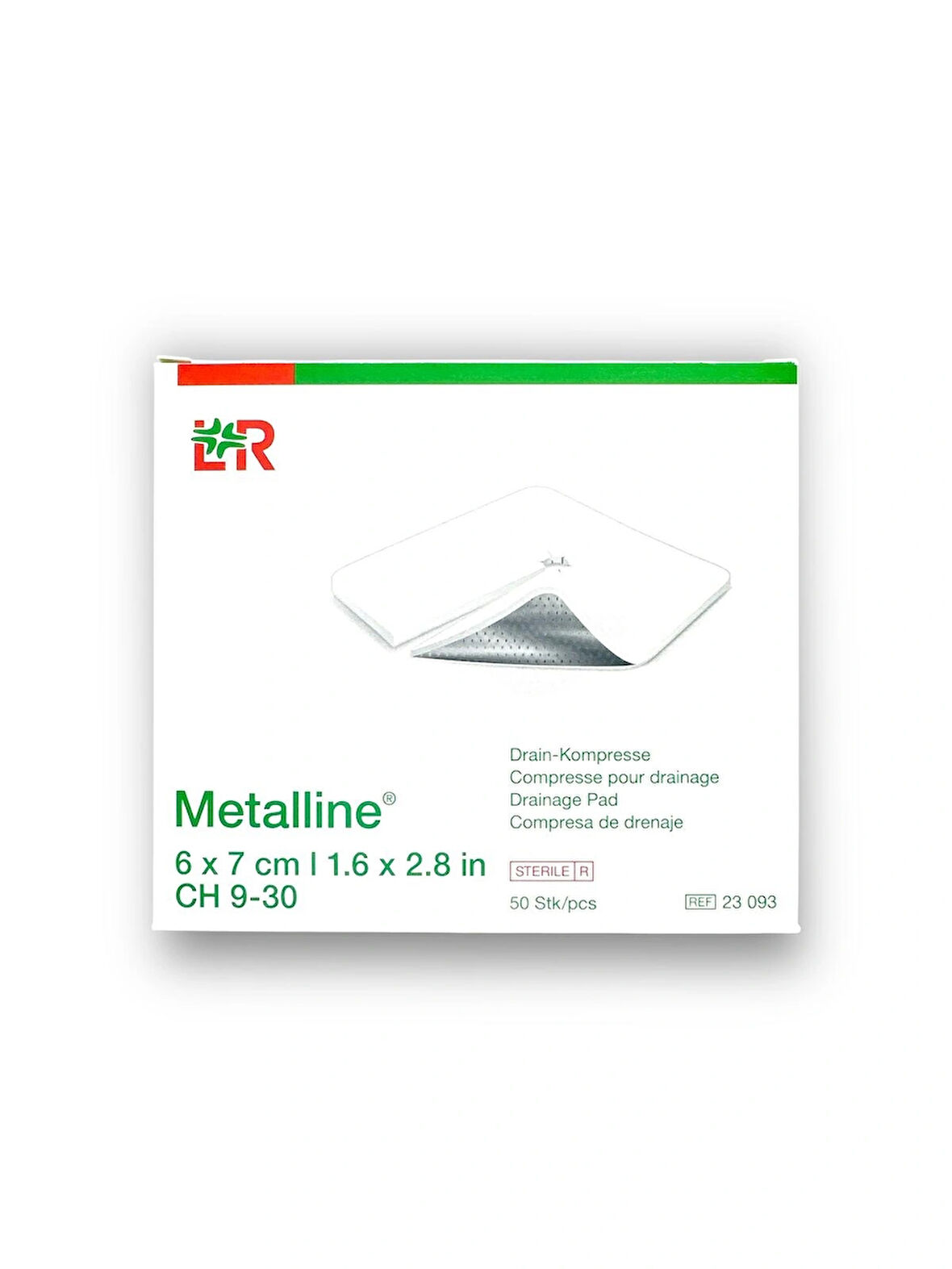 Metalline Trakeostomi Kanül Pedi 6 x 7 cm – Ref 23093 – 50 Adet (1 KUTU)