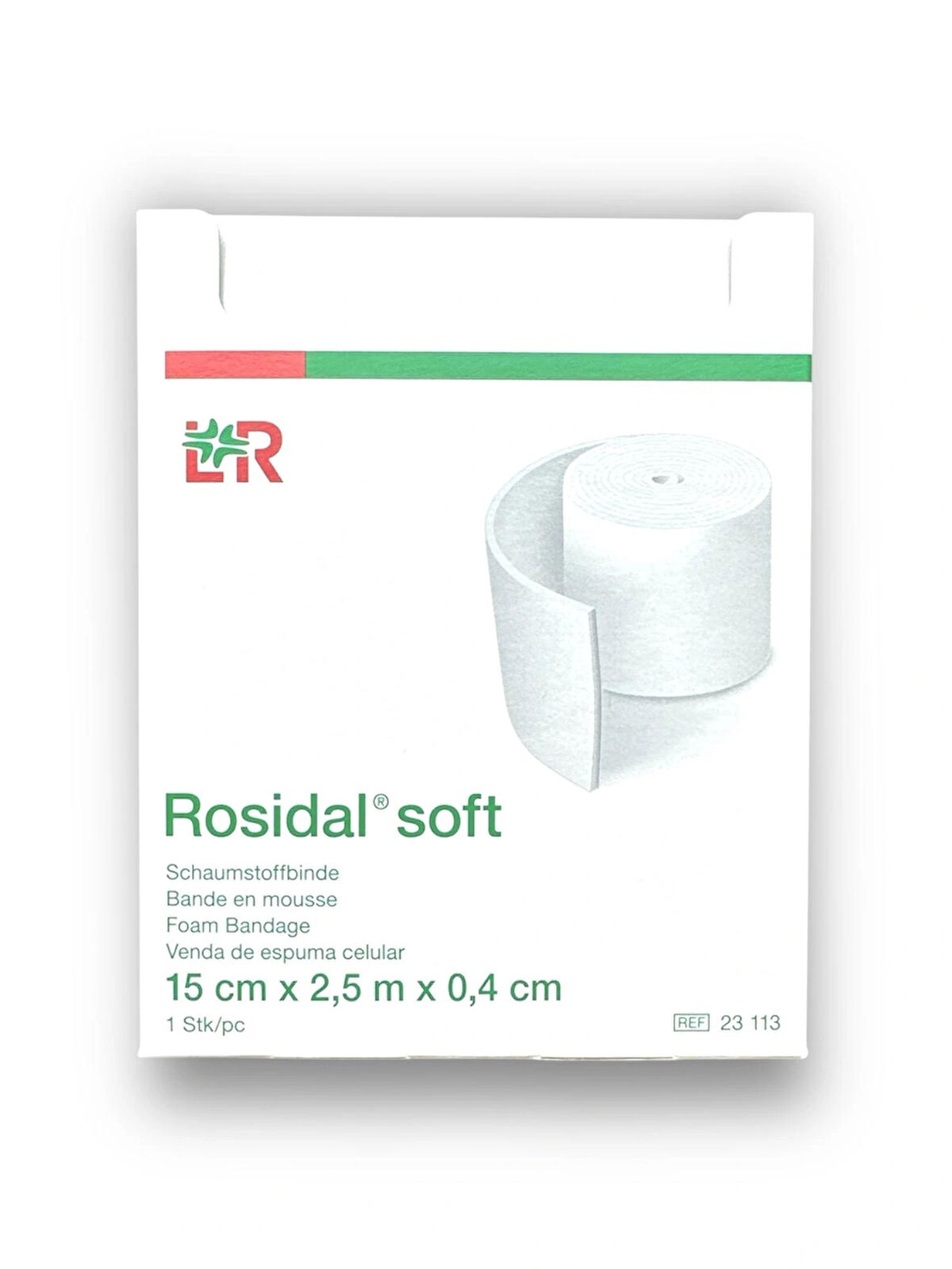 Rosidal Soft Köpük Bandaj 15 cm x 2,5 m x 0,4 cm – Ref 23113 – 1 Adet (1 Kutu)