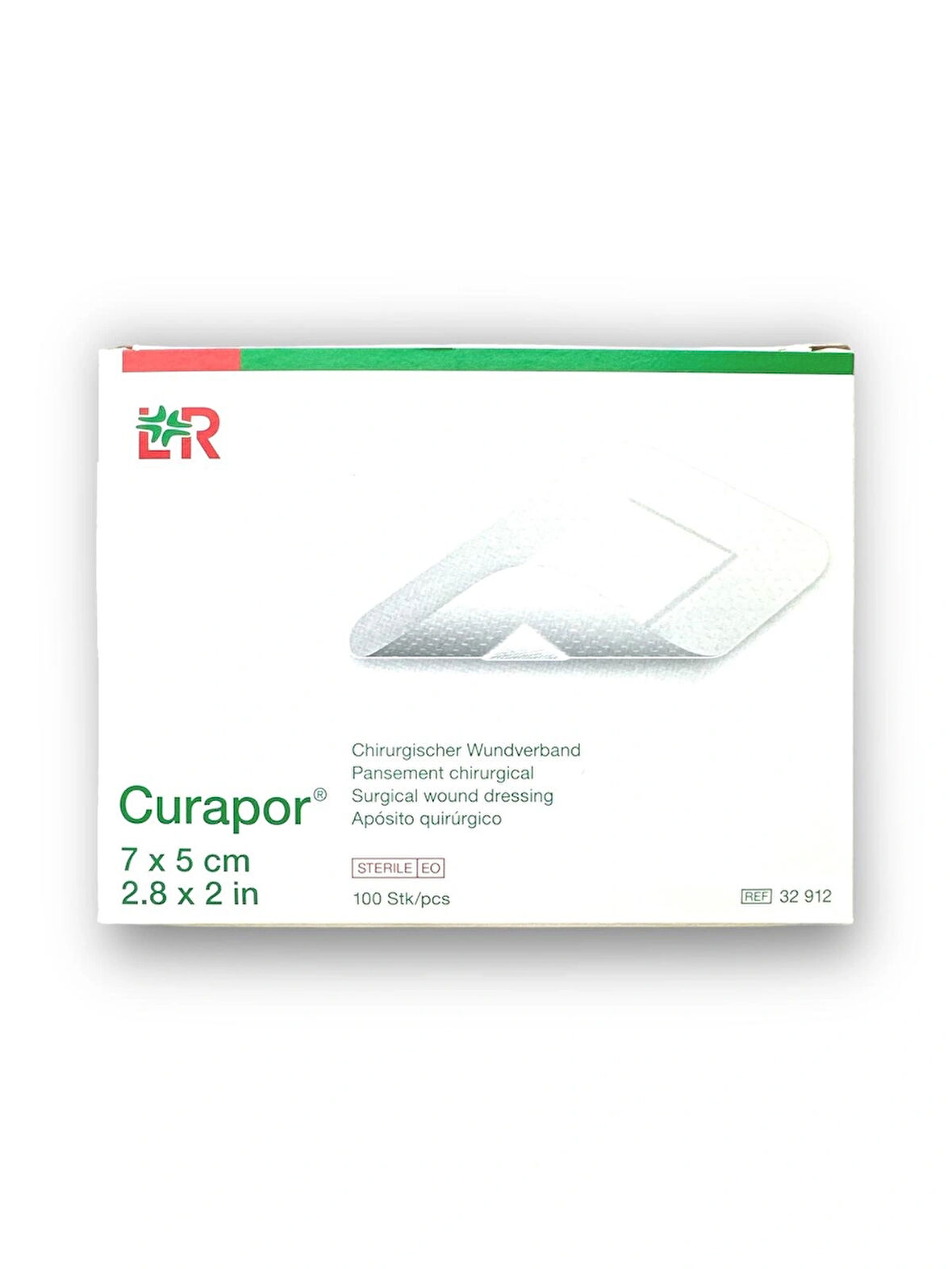 Curapor Cerrahi Yara Örtüsü 7 x 5 cm – Ref 32912 – 100 Adet (1 KUTU)