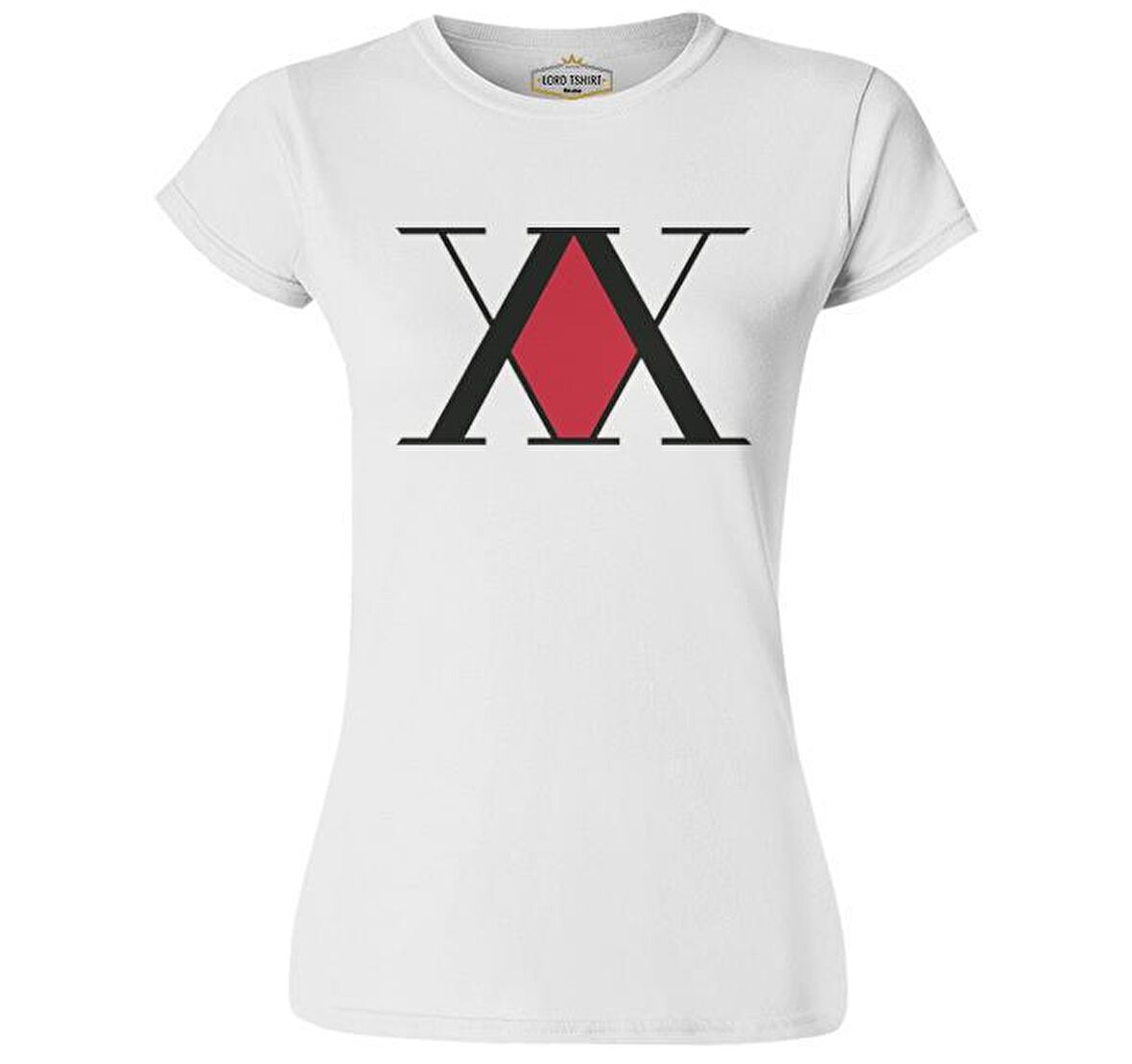 Hunter X Hunter - X Logo Beyaz Bayan Tshirt
