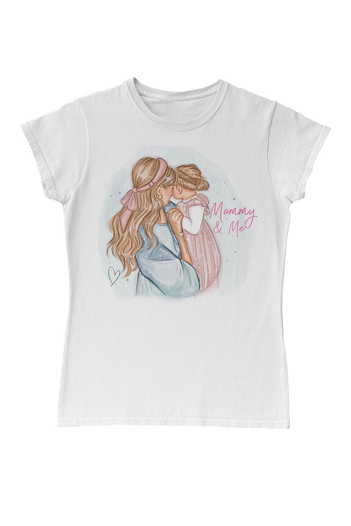 Mommy and Me  Anneler Günü Beyaz Bayan Tshirt