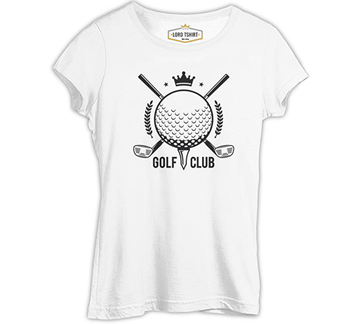 Golf Kulübü - Golf Club Beyaz Bayan Tshirt