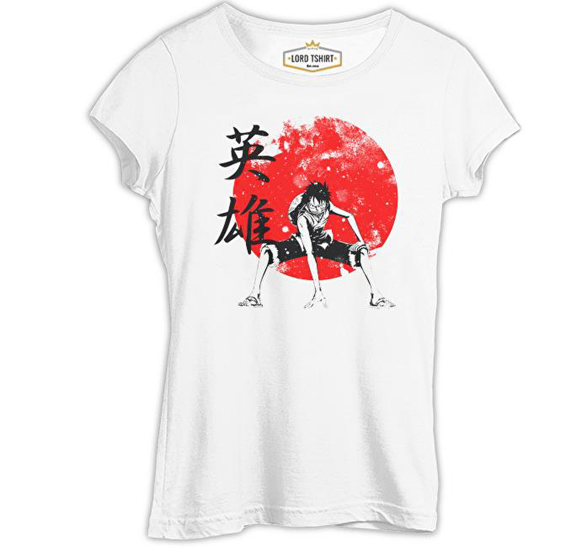 One Piece - Hero Beyaz Bayan Tshirt