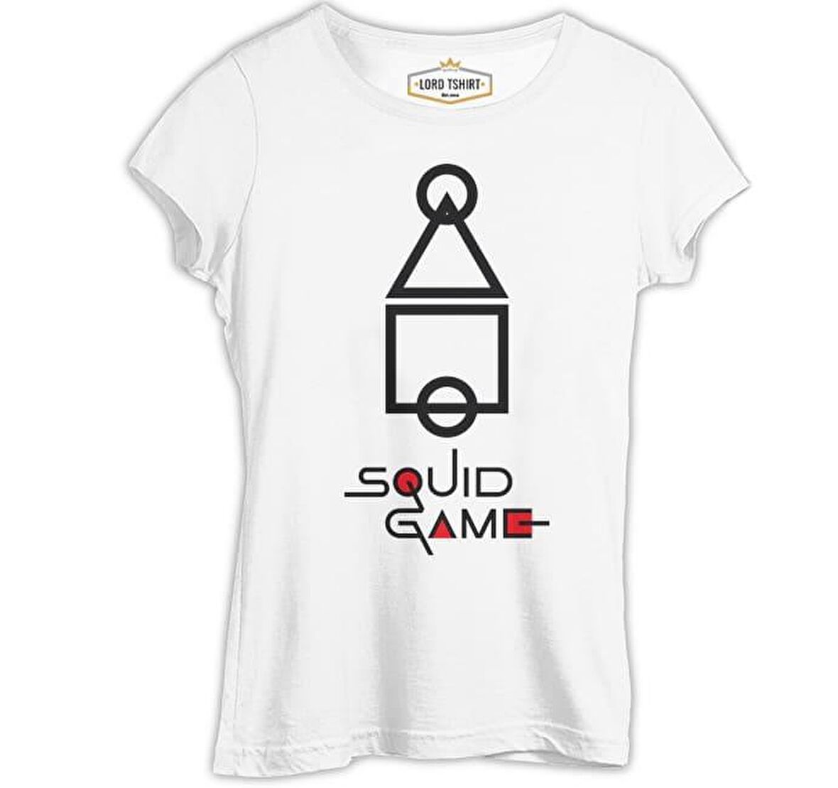 Squid Game - Şekil Beyaz Bayan Tshirt