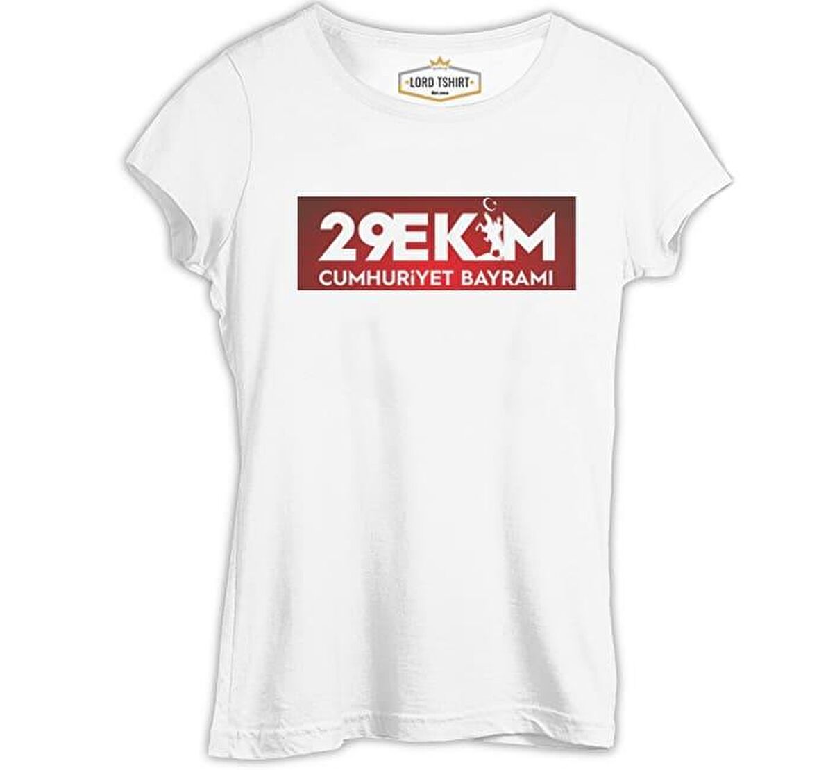 29 Ekim Cumhuriyet Bayramı Beyaz Bayan Tshirt
