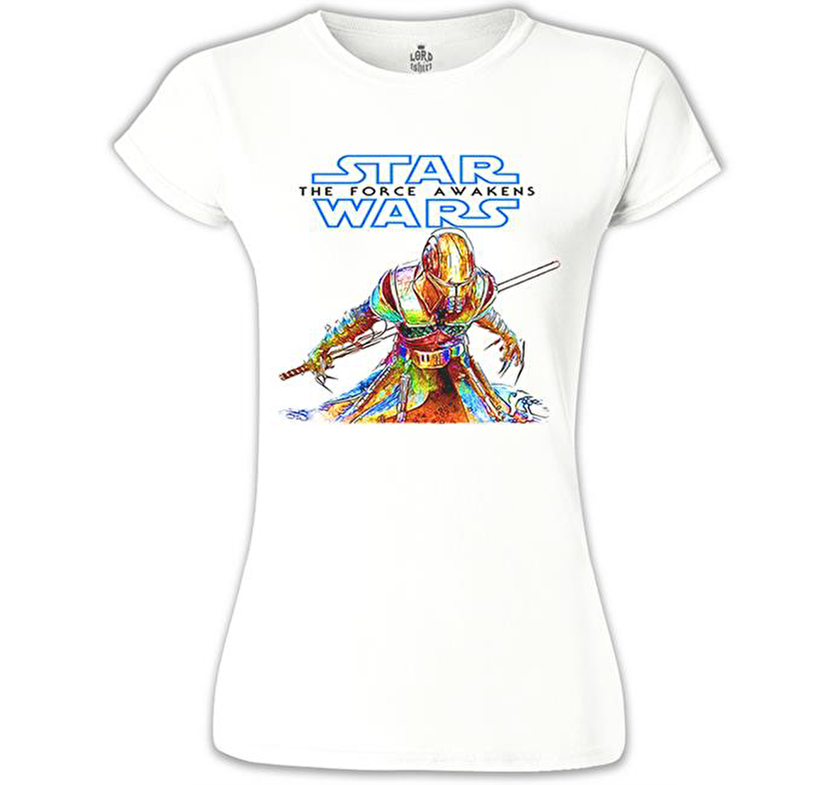 Star Wars - The Force Awakens Beyaz Bayan Tshirt