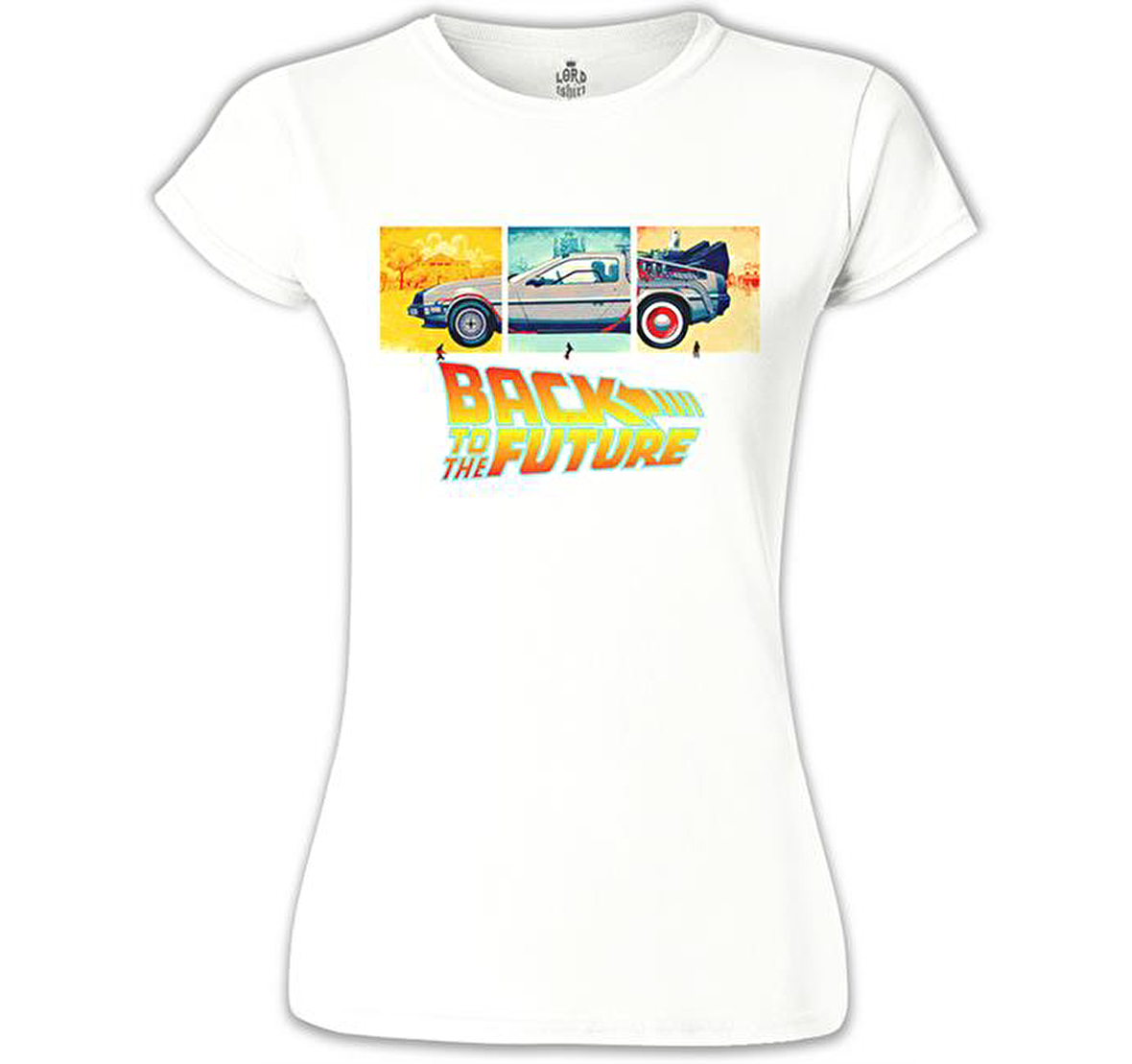 Back To The Future 1955-1985-2015 Beyaz Bayan Tshirt