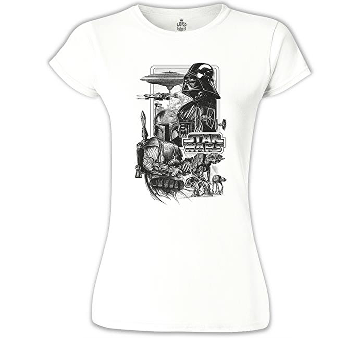 Star Wars - Empire Beyaz Bayan Tshirt