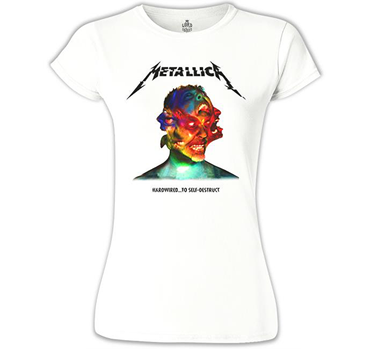 Metallica - Hardwired to Self-destruct Beyaz Bayan Tshirt