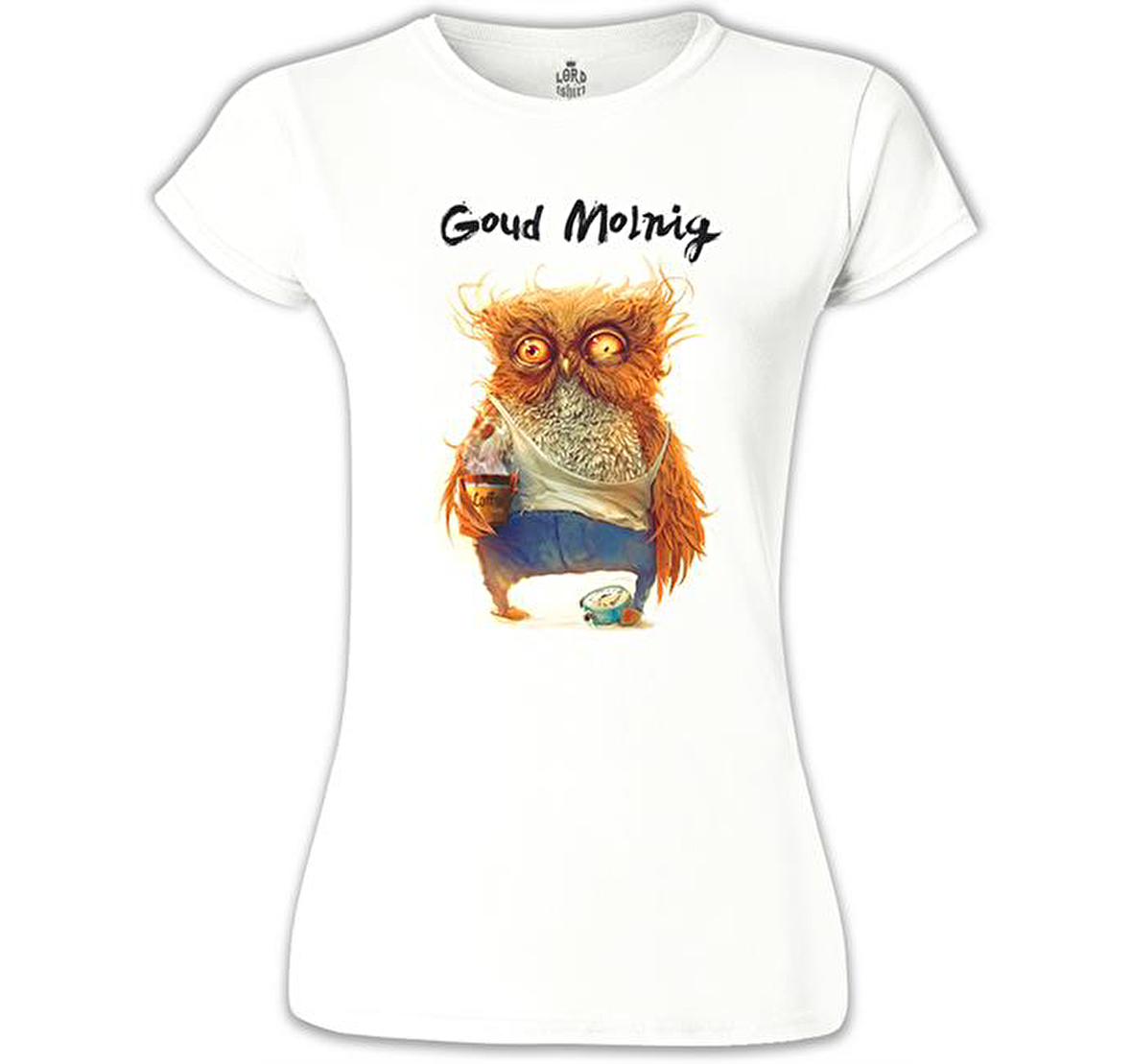 Goud Molnig Beyaz Bayan Tshirt