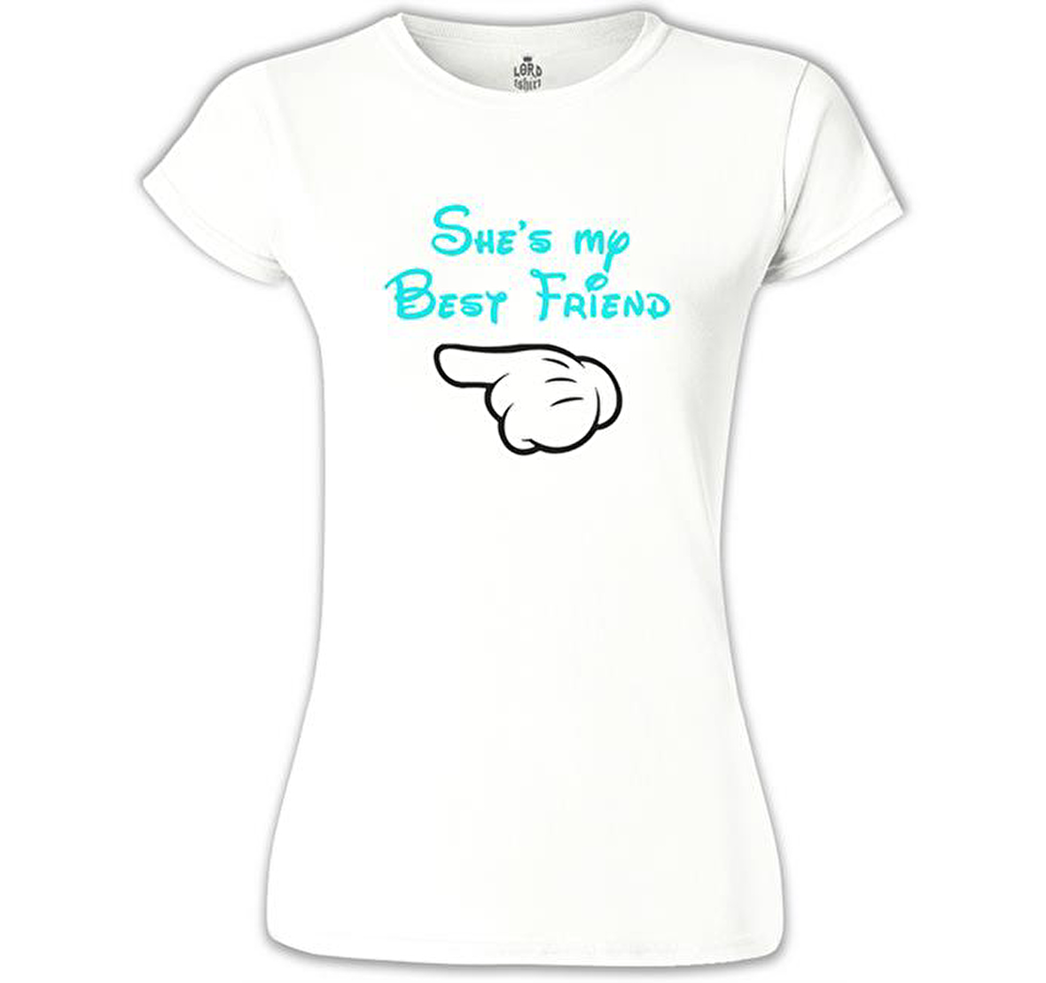 She's my Best Friend 2 Beyaz Bayan Tshirt