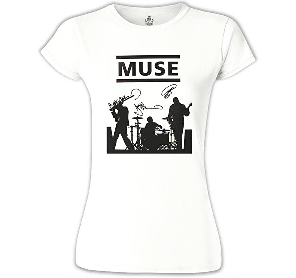 Muse - Band Beyaz Bayan Tshirt
