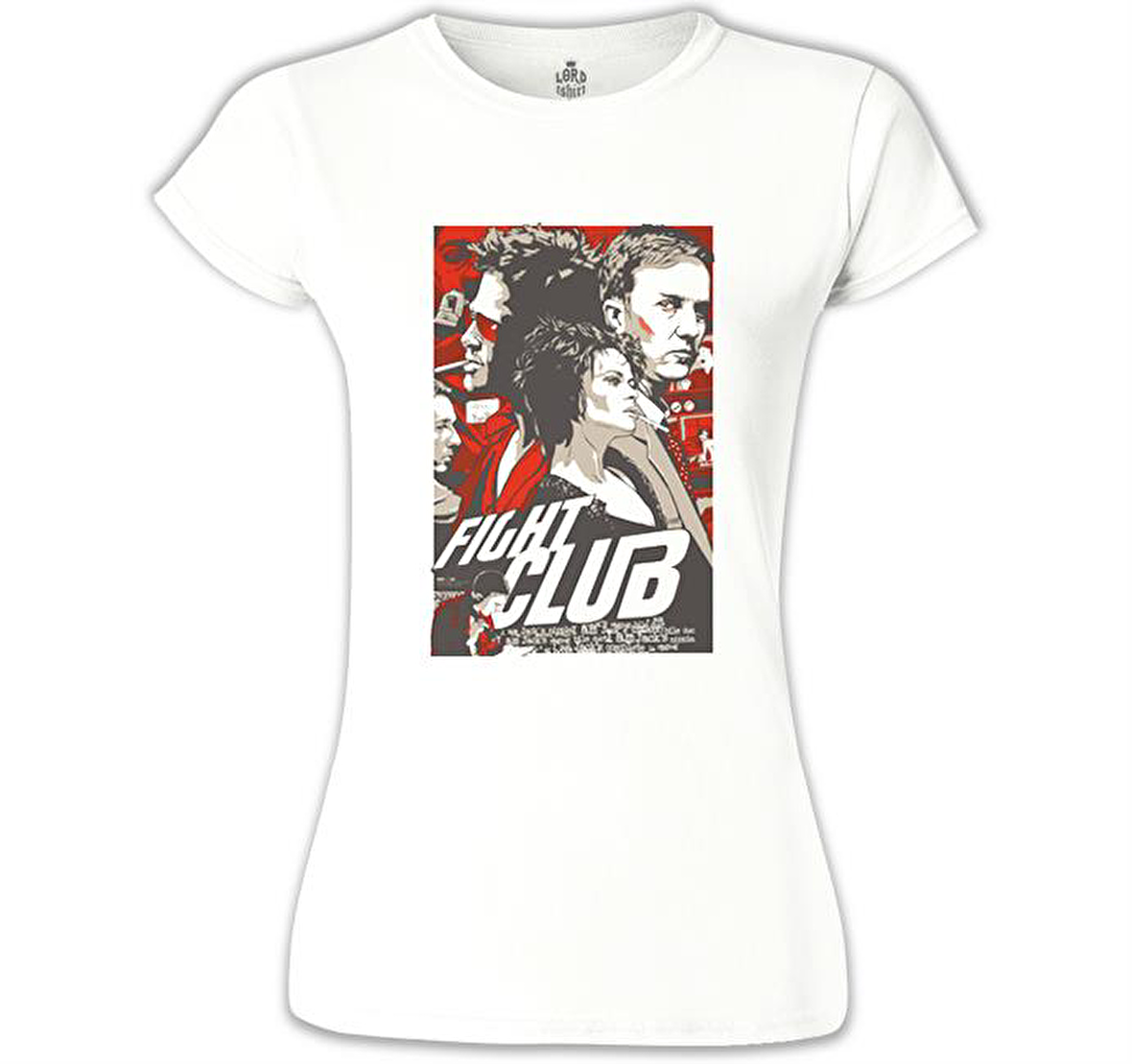 Fight Club Beyaz Bayan Tshirt