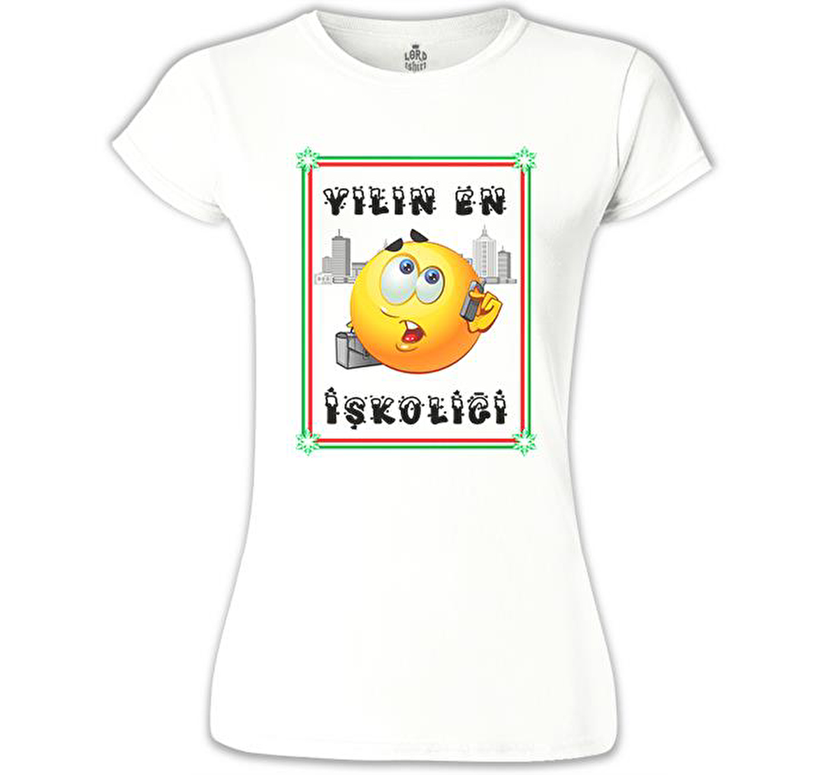 Yılın En İşkoliği Beyaz Bayan Tshirt