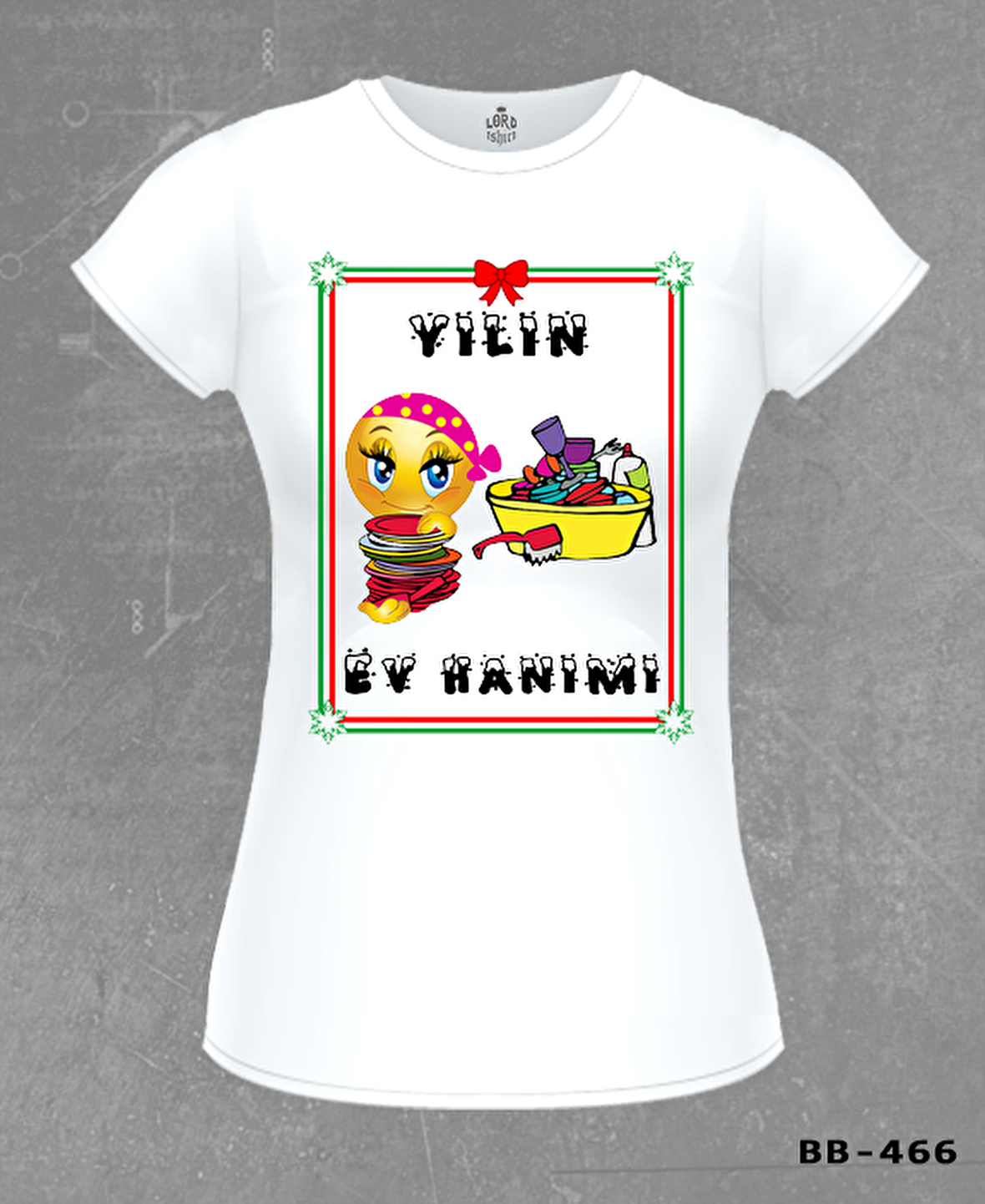 Yılın Ev Hanımı Beyaz Bayan Tshirt