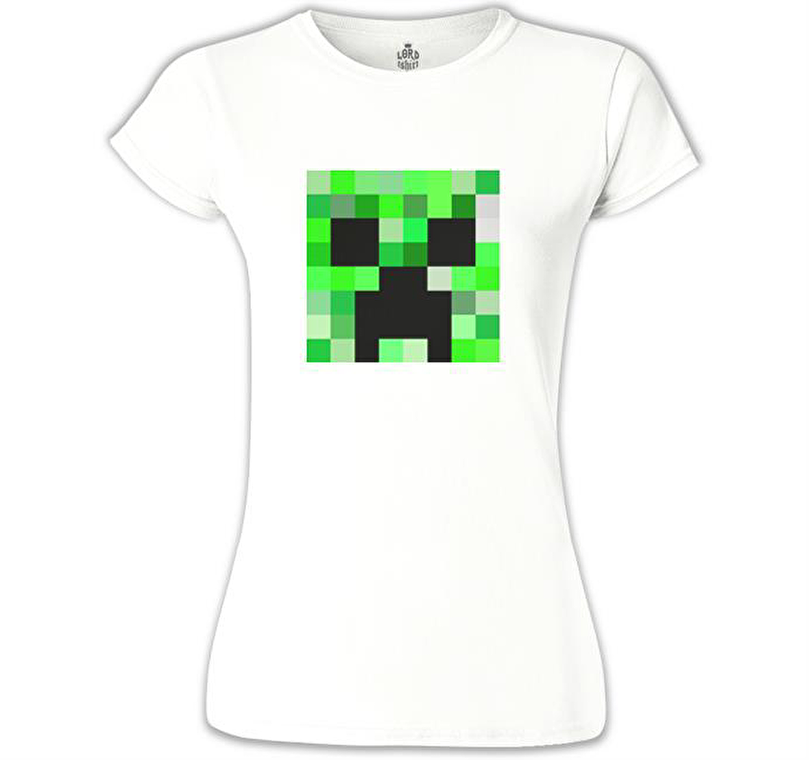 MineCraft 4 Beyaz Bayan Tshirt