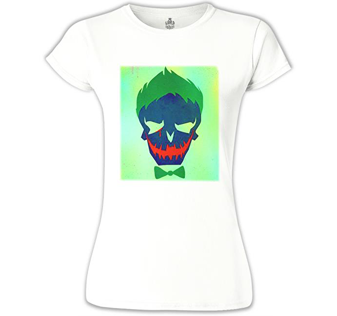 Suicide Squad - Joker Last Cry Beyaz Bayan Tshirt