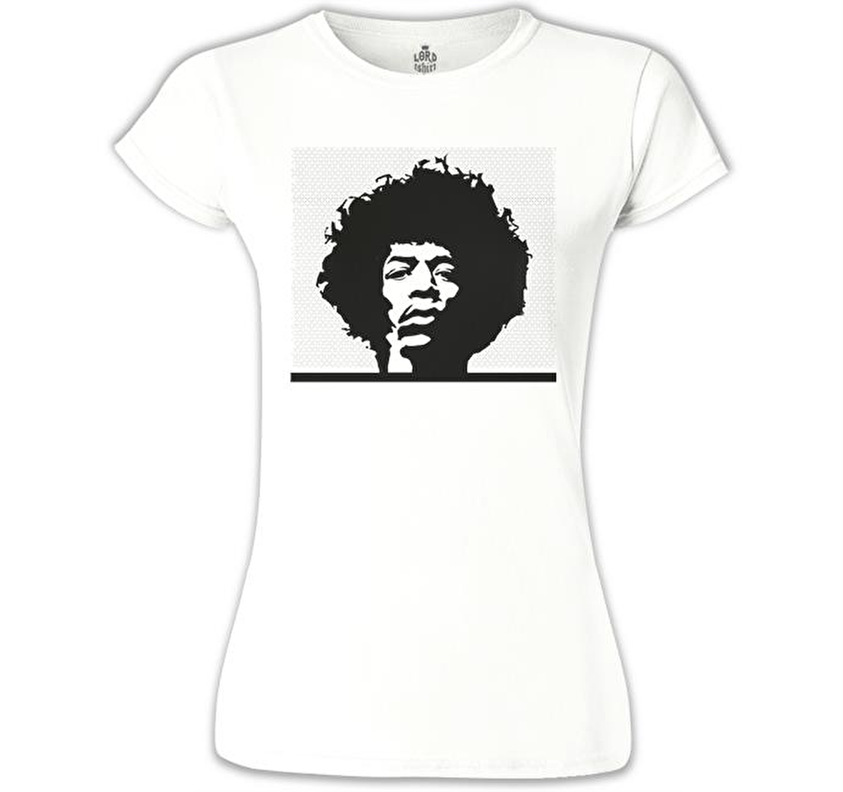 Jimi Hendrix - Tab Beyaz Bayan Tshirt