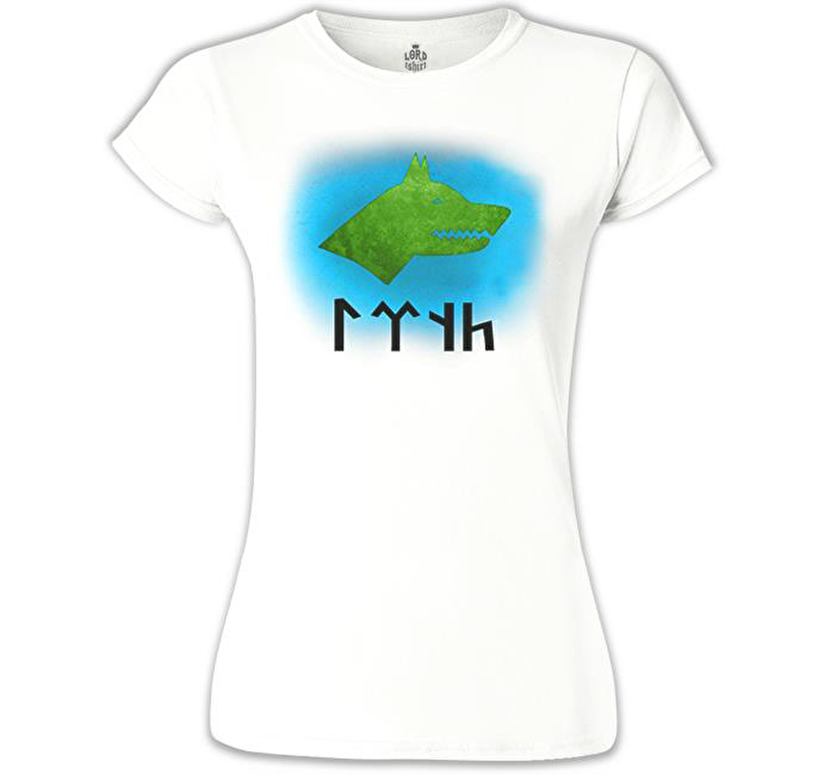 Türk Kurt 3 Beyaz Bayan Tshirt