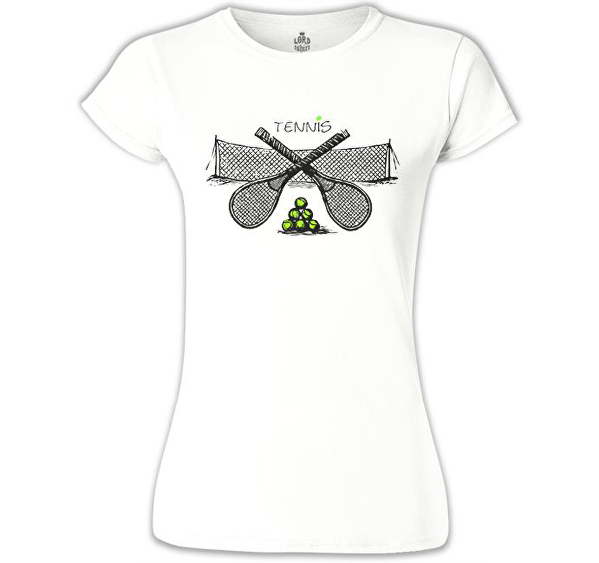 Tenis - In Courts Beyaz Bayan Tshirt