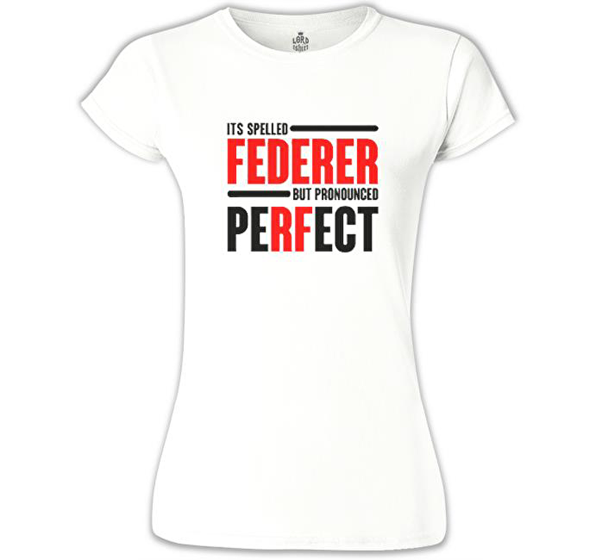 Tenis - Pronounced Perfect Beyaz Bayan Tshirt
