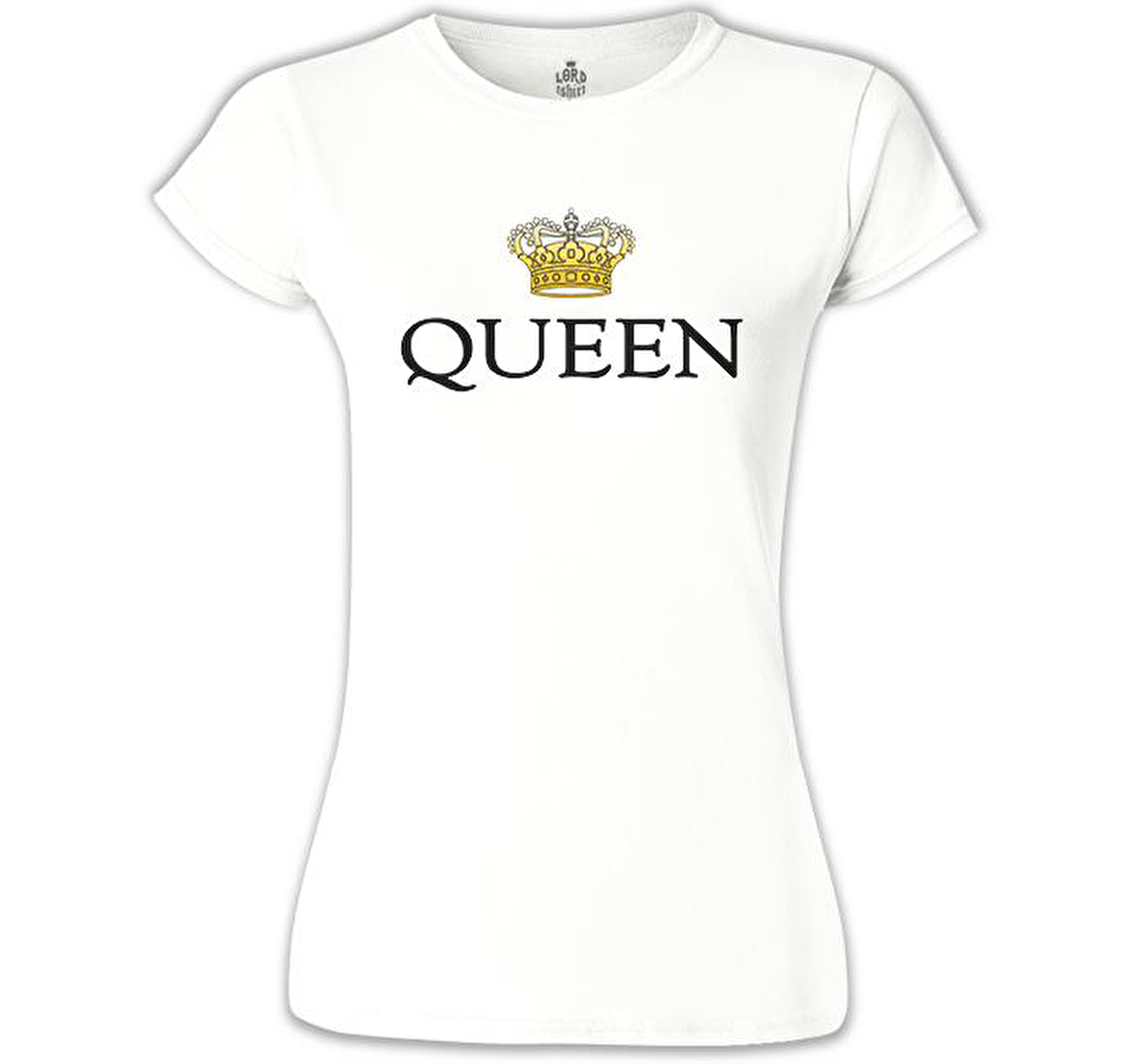 Queen Beyaz Bayan Tshirt