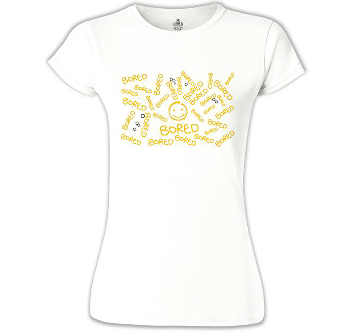 Sherlock - is Bored Beyaz Bayan Tshirt