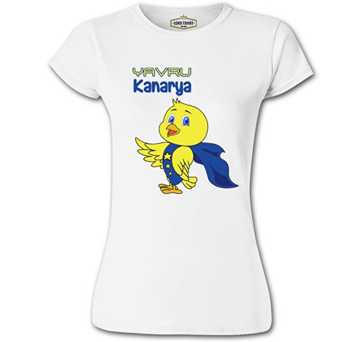 Aile - Yavru Kanarya Beyaz Bayan Tshirt