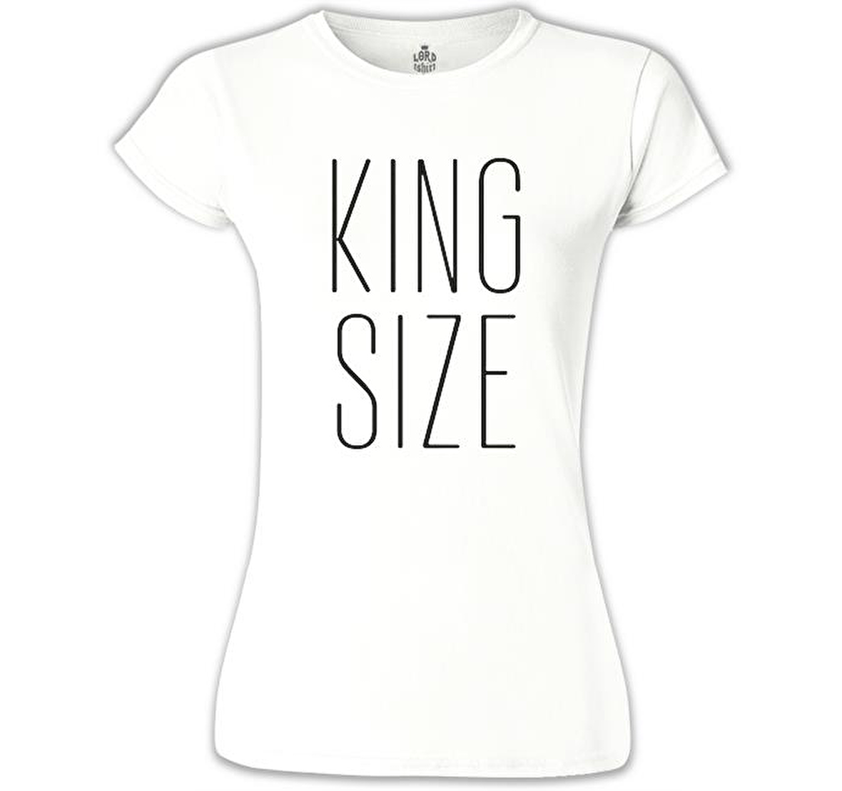 King Size Beyaz Bayan Tshirt