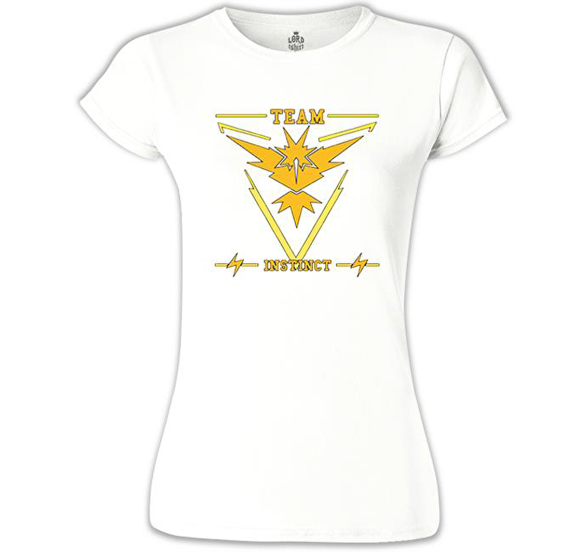 Pokemon Go - Team Instinct Beyaz Bayan Tshirt