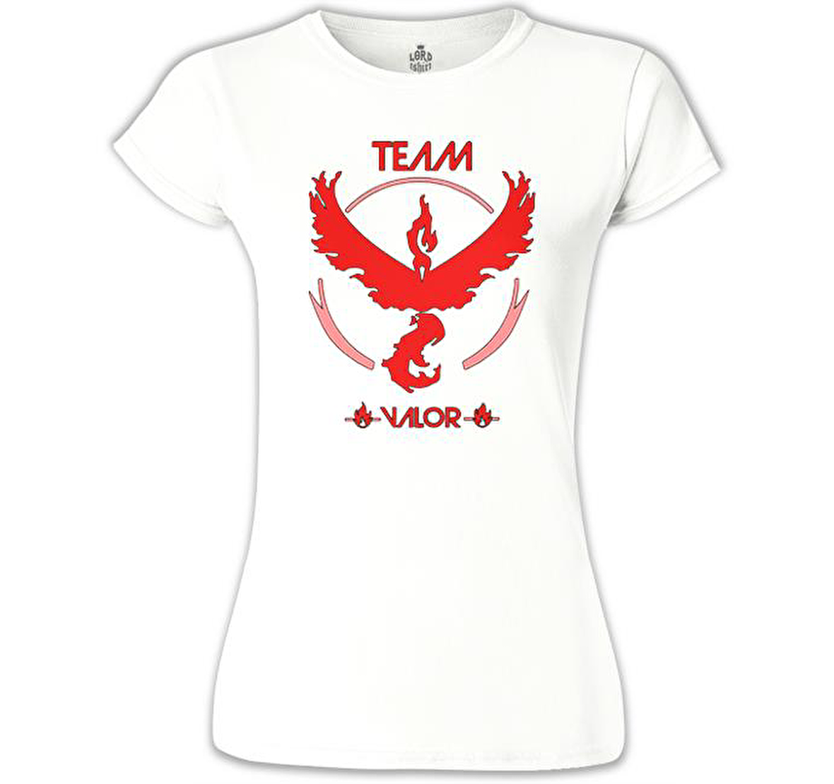 Pokemon Go - Team Valor Beyaz Bayan Tshirt