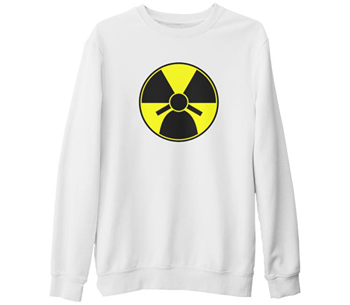 Vespa - Labs Beyaz Kalın Sweatshirt
