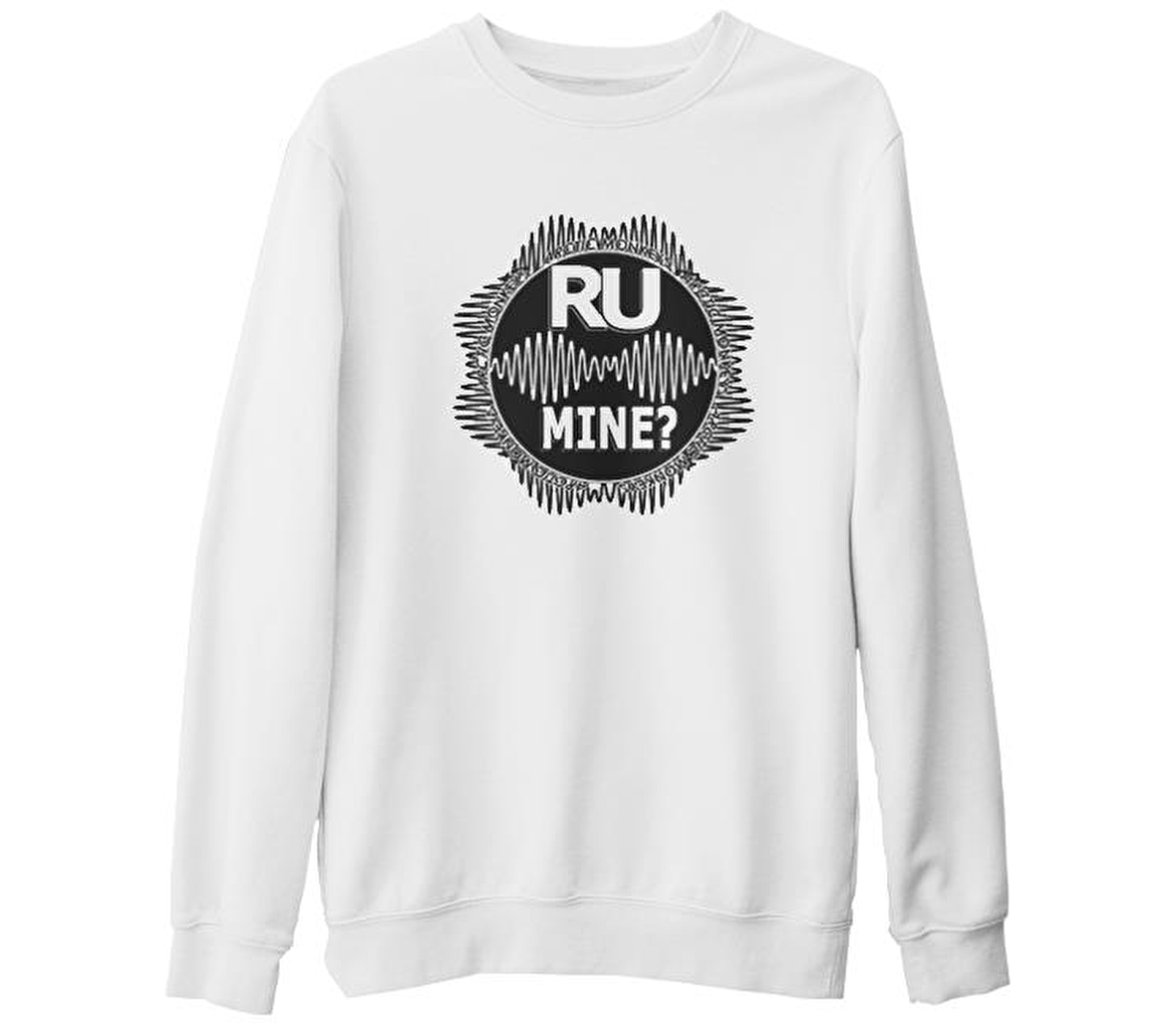 Arctic Monkeys - R U Mine ? Beyaz Kalın Sweatshirt