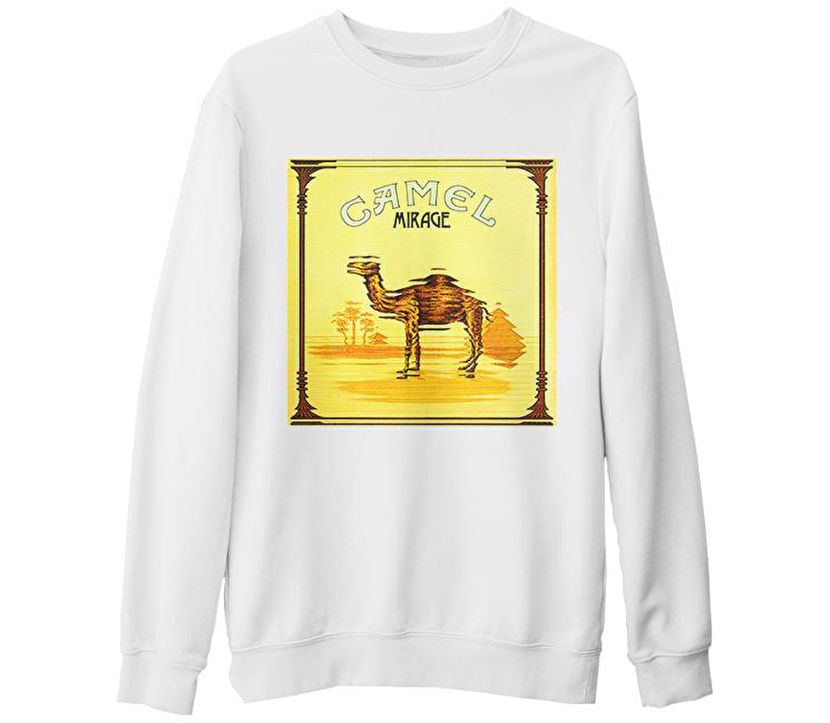 Camel - Mirage Beyaz Kalın Sweatshirt